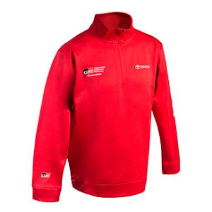 BUZO UNISEX GR CUELLO ALTO (ROJO)